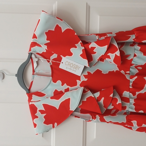 NWT Crosby by Mollie Burch Joe Joe high low summer dress Azalea Blooms $248 - Picture 2 of 8